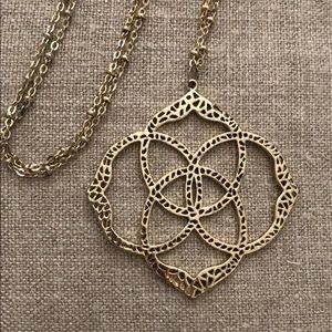 Kendra Scott Logo Gold Necklace